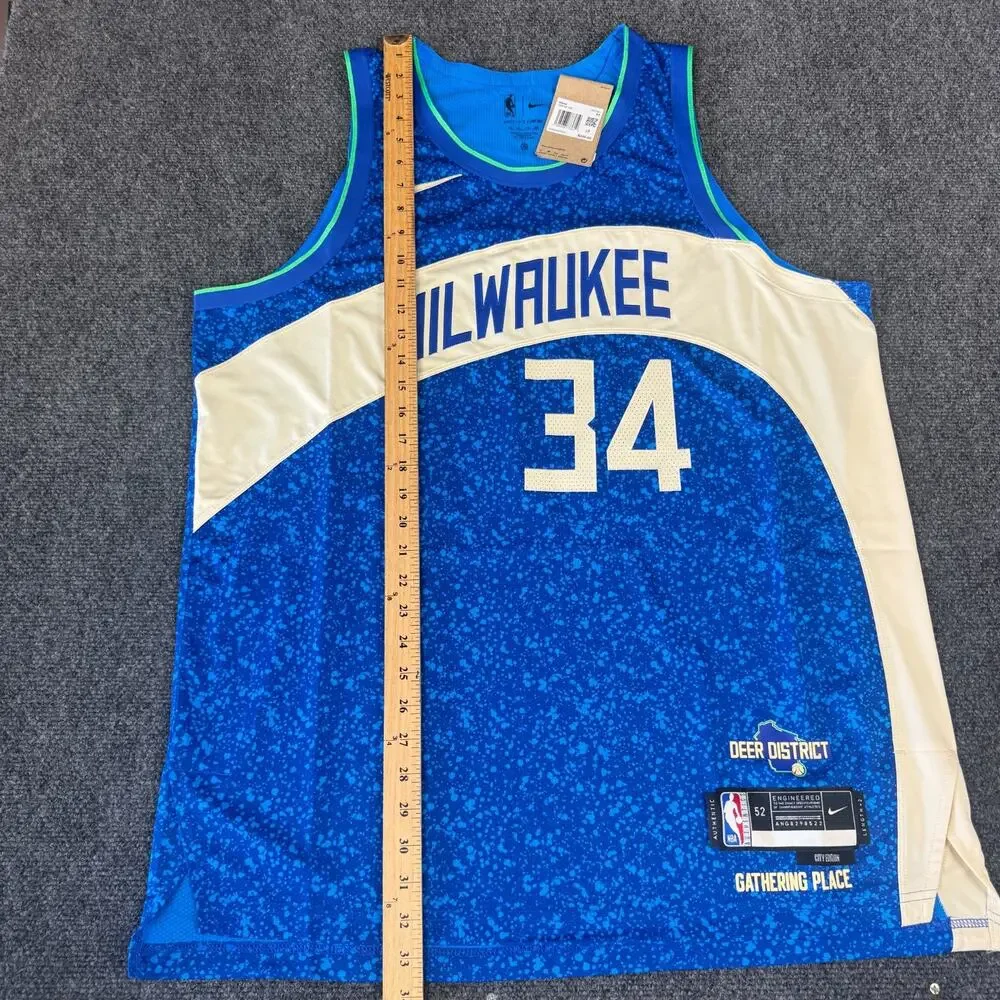Giannis Antetokounmpo Jersey Mens XL 52 Nike Dri Fit ADV Milwaukee Bucks NBA NWT